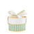 Nested Paper Gift Box - Sage Stripes - Set of 3