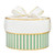Nested Paper Gift Box - Sage Stripes - Set of 3