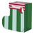 Seeing Stripes Green Stocking Gift Bag - Medium