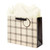 Black and Creme Plaid Gift Bag - Medium Vogue