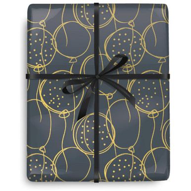 Golden Contour Wrapping Paper - 5FT - [Wholesale]The Giftwrap Company