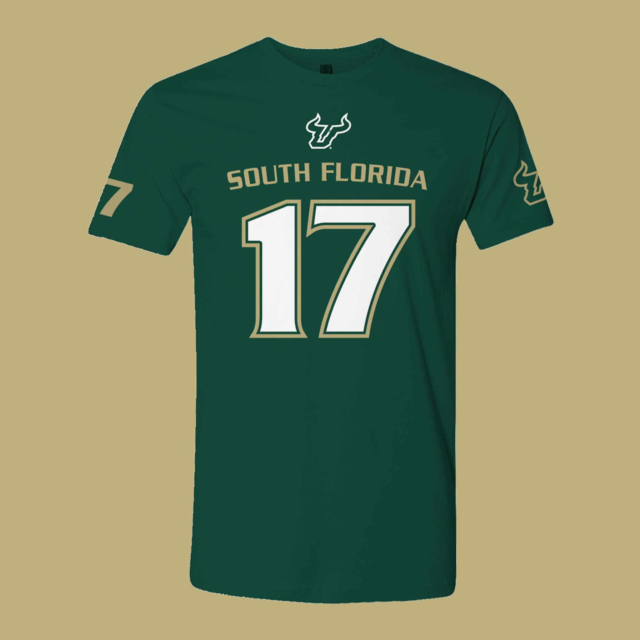 South Florida Strong USF Byrum Brown Jersey Shirt
