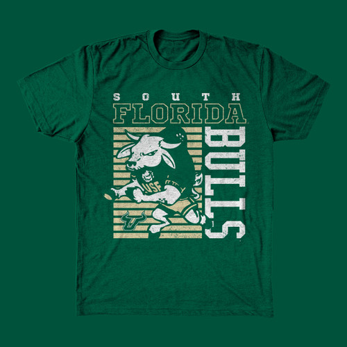 Vintage USF Brahman Bull Green Shirt