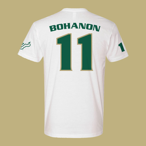 USF Gerry Bohanon Jersey Shirt - White - Back