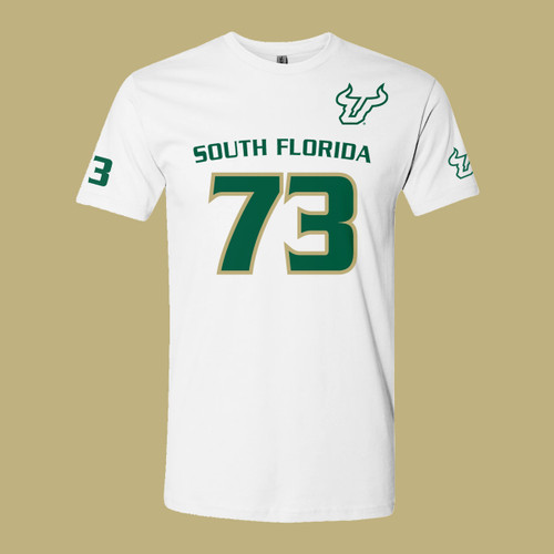 USF Donovan Jennings Jersey Shirt - White - Front