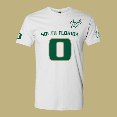 USF Daquan Evans Jersey Shirt - White - Front