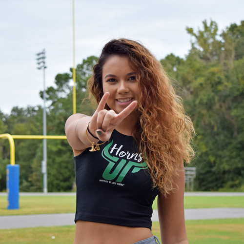 USF Ladies Go Bulls Heather Grey Tank Top - South Florida Strong