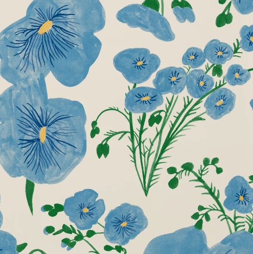 Flax Flower Wallcovering by Makelike