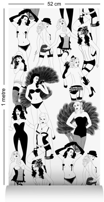 Burlesque Wallcovering by Dupenny