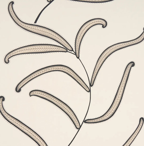 Caterpillar Leaf Wallcovering by Schumacher