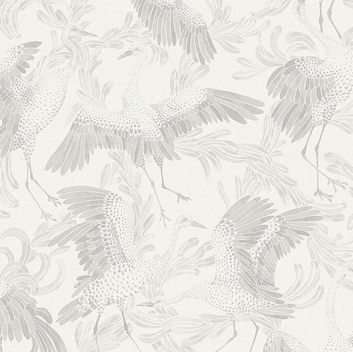 Dancing Crane Wallcovering by Schumacher