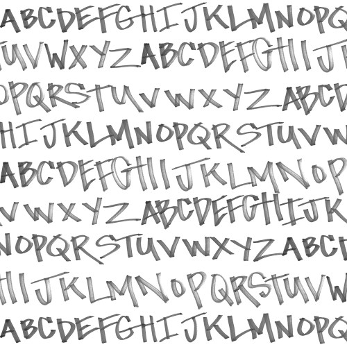 NYC Alphabet Wallcovering by Merenda Wallpaper