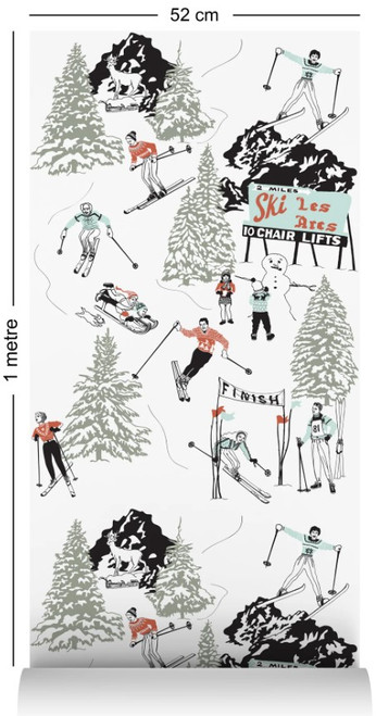 Winter Sports Wallcovering by Dupenny