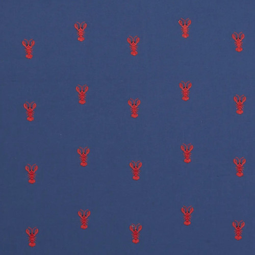 Lobster Embroidery Fabric by Schumacher