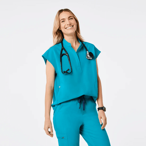 Rafaela Three-Pockets Oversized Fit Mandarin Collar