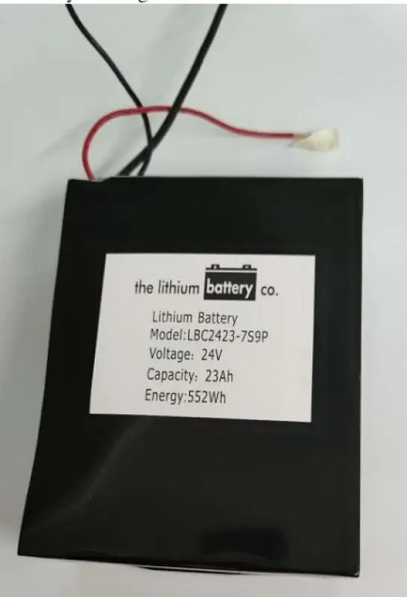 "25.6V 23Ah Lithium Ion Battery with BMS - Showcasing integrated battery management system and high capacity, perfect for energy storage systems, highlighting safety features and efficient power delivery."