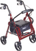 Chair, Rollator/transfer Burgundy W/8" Casters Ea - 1