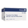 Dynarex 2202 Procedure Face Mask with Ear Loop and Plastic Shield