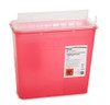 Container, Sharps Coll Horiz Red 5qt (10/bx 2bx/cs Bx - 10