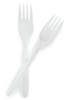 Fork, Plastic Med Wght Wht 5 3/4" (1000/cs) Cs - 1000