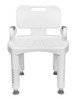 Bench, Bath Prem W/back/arms Plas Frame 400lbs (4/cs) Ea - 1