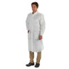 Coat, Lab Labmates 3pckt Knit Collar Cuffs Wht Med (10/bg) Bg - 10