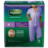 Underwear, Incont Depend Ovrnight Blush Fml Med (15/pk 4pk Pk - 15