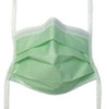 Mask, Face Surg Fog-shld W/ties Grn (50/bx) Bx - 50