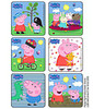 Sticker, Peppa Pig 6designs 2 1/2" (90/rl) Rl - 90