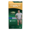 Underwear, Depend Max Absrb Men Gry Lg (28/pk 2pk/cs) Pk - 28