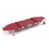 Foldable Stretcher with Wheels and Posts, Orange