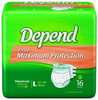Brief, Incont Depends Overnt Max Absrb Lg/xlg (16/ Amekim Pk - 16