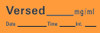 Label, Versed Org (333/rl) Rl - 1