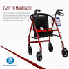 Dynarex DynaGo Quad 8 Rollator  D