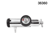 CGA 870 All Brass Oxygen Regulator, 0-25 LPM, w/Barb outlet and 2 DISS Outlets