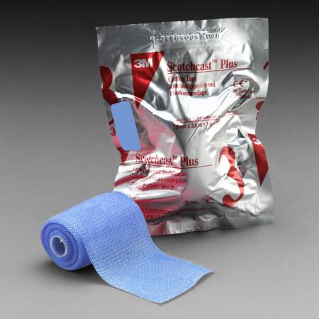 Tape, Cast Scotchcast 3"x4yds Lt Blu (10/bx) Bx - 10