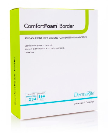 Dressing, Comfort Foam Border 4"x12" (5/bx) Bx - 5