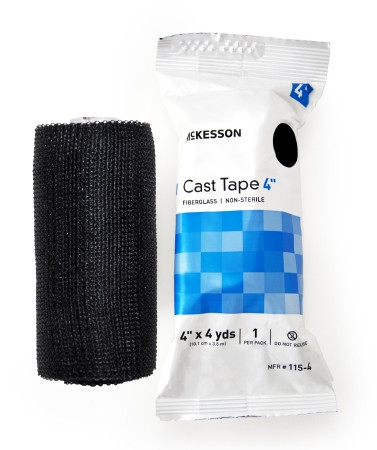 Tape, Cast Blk Lf 4"x4yds (10rl/bx) Bx - 10
