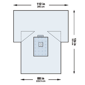 Drape, Surg Ortho Hd Lower Extremity 112"x88"x126" (10/cs) Pk - 1
