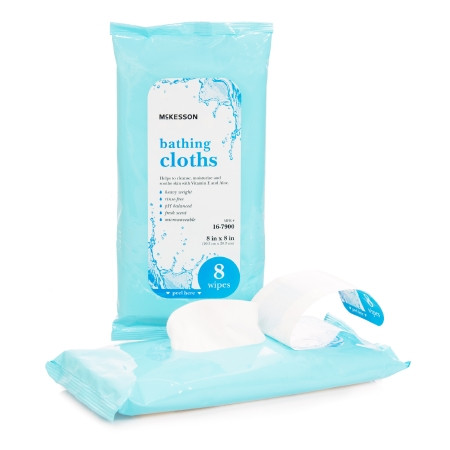 Cloth, Bathing No Rinse (8ea/pk 44pk/cs) Pk - 8