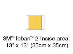 Drape, Incise Ioban Ii 13x13 (10/bx) Bx - 10