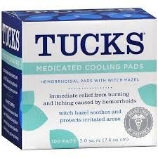Tucks, Hemorrhoidal Pad (100/bx) Bx - 100
