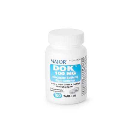 Dok, Tab 100mg Docusate Sodium(100/bt) Bt - 1