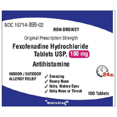 Fexofenadine Hcl, Tab 180mg (100/bt) Bt - 1