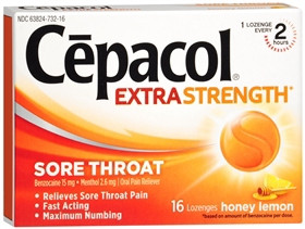 Cepacol, Loz Sore Throat Max Honey Lemon (16/bx) Bx - 1