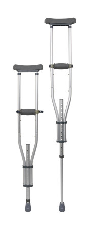 Crutch, Underarm Adj Alum Univ38.5"-62.5" (1pr/bx 8bx/cs) Bx - 1