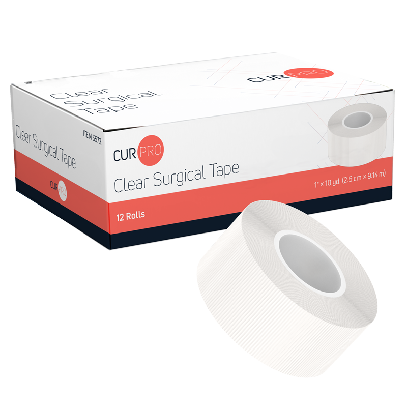 Clear Surgical Tape 1" x 10 yds Latex Free