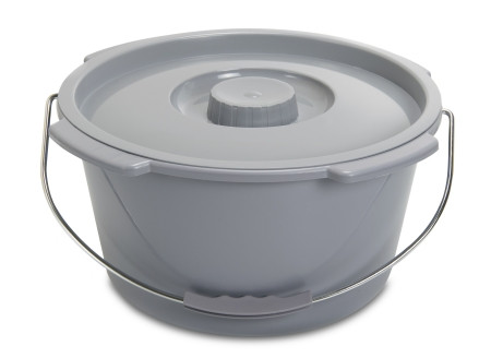 Bucket, Commode W/metal Handle& Cyr 7.5qt (12/cs) Ea - 1