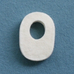 Pedi-pad, Felt Adh Wht #101-naarrow 1/8" (100/pk 20pk/cs) Pk - 100