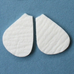 Pedi-pad, Felt Adh Wht #106-a-1/4" (100/pk 20pk/cs) Pk - 100